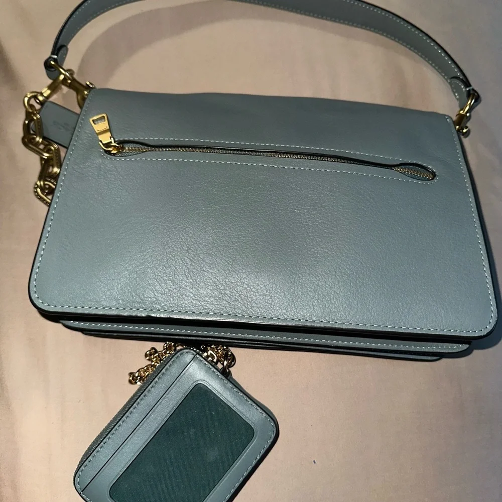 Coach Chain Tabby and Matching Zip Card Case Wallet